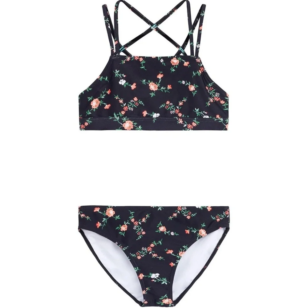 2 Lot Kanu Surf Girls Beach Sport UPF 50+ Mini Tankini Two Piece‎ Swimsuit Sz 16
